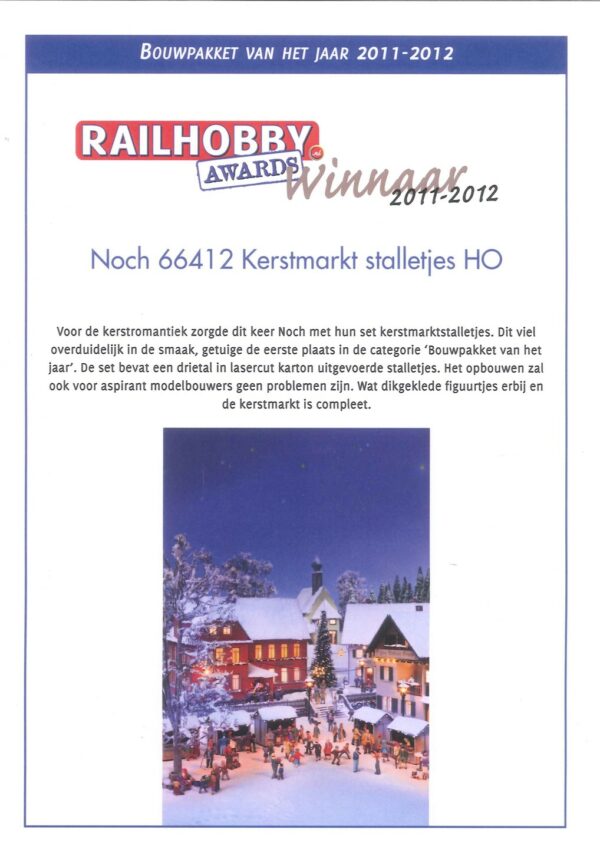 Noch 66412 <br>Weihnachtsmarktbuden | 2012 Railhobby Adventsk 1