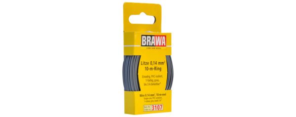 Brawa 3107 <br>Litze 0,14mm² 10m Ring gr | 3107