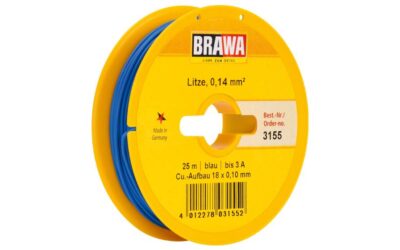 Brawa 3155 Schaltlitze 0,14mm² 25m bl