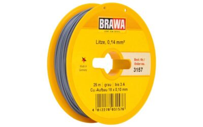 Brawa 3157 Schaltlitze 0,14mm² 25m gr