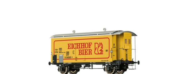 Brawa 47869 <br>H0 Güterwagen K2 DC SBB Eichhof Bier | 47869