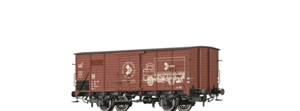 Brawa 49826 <br> H0 Ged. Güterwagen G10, IFA W50, DR DC | 49826