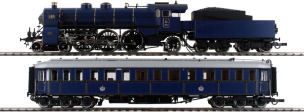 Roco 61473 <br>Zugset Dampflok Gattung S 3/6 und Salonwagen K.Bay.Sts.B. | 61473
