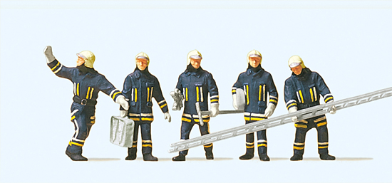 Preiser 10484 <br>Feuerwehrmänner in moderner E | 10484