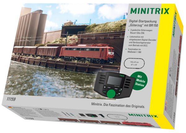 Minitrix 11159 <br>Digital-Startpackung Elektrolok BR 150 DB AG Ep V Sound | 11159