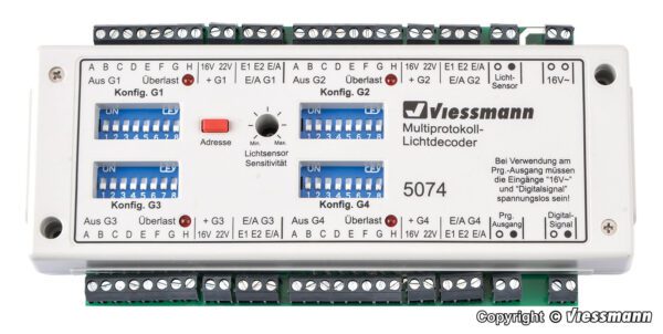 Viessmann 5074 <br>Multiprotokoll-Lichtdecoder | 5074