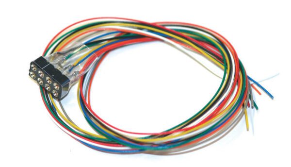 ESU 51950 <br>Kabelsatz mit 8-poliger Buchse nach NEM 652, DCC Kabelfarben, 300mm Länge | 51950