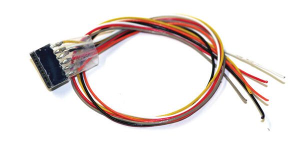 ESU 51951 <br>Kabelsatz mit 6-poliger Buchse nach NEM 651, DCC Kabelfarben, 300mm Länge | 51951