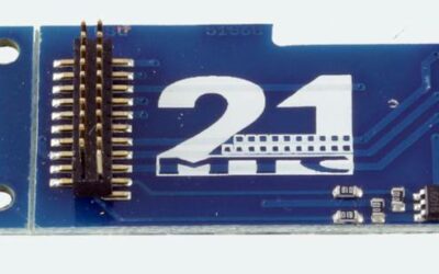 ESU 51968 21MTC-Adapterplatine 2, 6090x Bauform, mit AUX3 und AUX4 (für 21 MTC (nicht MKL) Decoder ab der Generation 3)