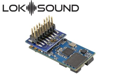 ESU 58814 LokSound 5 micro DCC/MM/SX/M4 „Leerdecoder“, PluX16, mit Lautsprecher 11x15mm, Spurweite: N, TT, H0