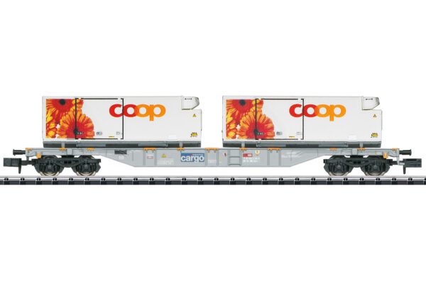 Minitrix 15491 <br>Containertragwagen coop® | 15491