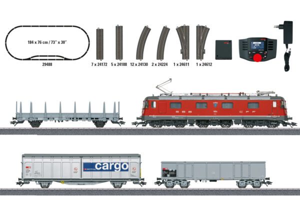 Märklin 29488 <br>Digital-Startpackung "Schweizer Güterzug mit Re 620" | 29488 1