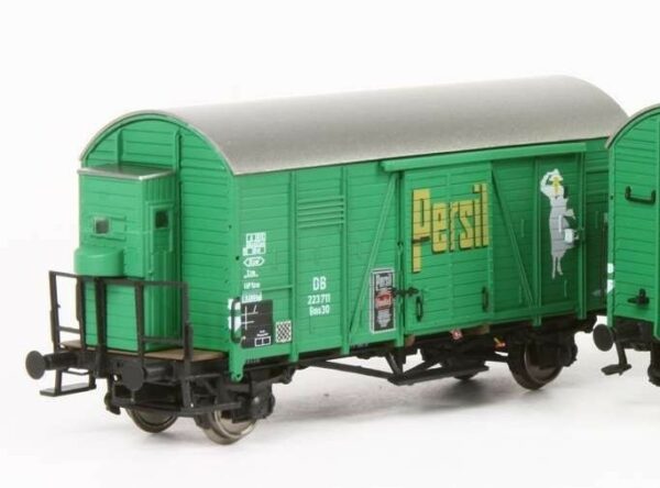 ExactTrain 20796 <br>Güterwagen DB Oppeln Persil grün mit Bremserhaus | EX20796 1