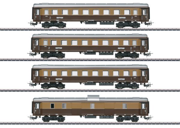 Märklin 40360 <br>Italienisches Schnellzugwagen-Set "Tin Plate" | 40360