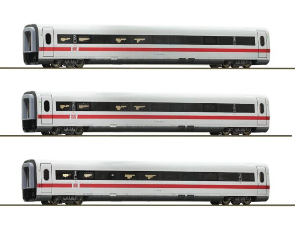 Roco 74031 <br>3-tlg. Set 4: Zwischenwagen ICE 1, DB AG