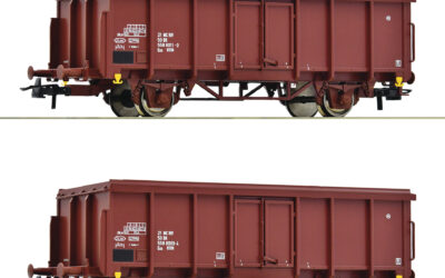 Roco 76006 2-tlg. Set: Offene Güterwagen, DR