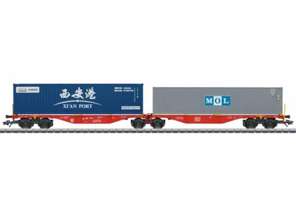 Märklin 47815 <br>Doppel-Containertragwagen Bauart Sggrss 80 | 47815
