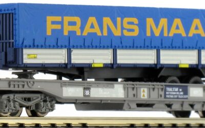 Fleischmann 845360 Einheitstaschenwagen der NS mit Planenauflieger Frans