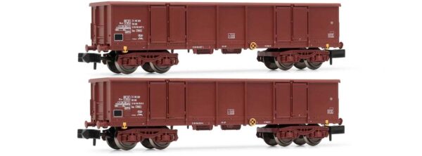 Arnold 80284487 <br>2-tlg. Set Offene Güterwagen Eas mit Beladung DR | 6532