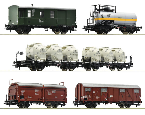 Roco 6600018 <br>5-tlg. Set: Güterzug, DB | Roco 6600018