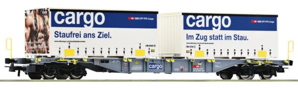 Roco 6600028 <br>Containertragwagen, SBB Cargo | Roco 6600028