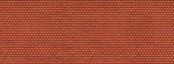 Noch 56690 <br>3D-Kartonplatte Biberschwanz rot 250mm x 125mm | 56690