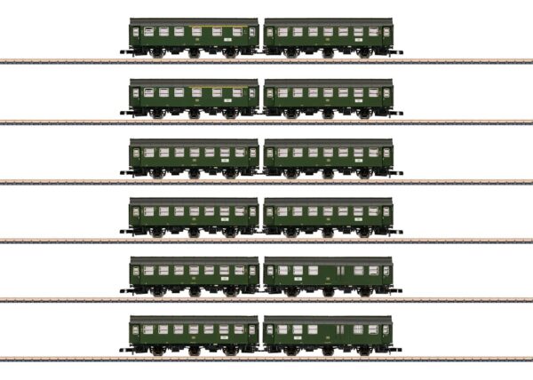 Märklin 87061 <br>Set mit 6 Umbauwagen-Paaren im Display | 87061 1