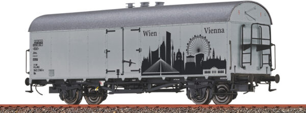 Brawa 50989 <br>Gedeckter Güterwagen Ibs Skyline Wien | 50989