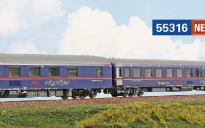 A.C.M.E. AC55316 Personenwagen Set – ÖBB Nighjet EN295/40295 3-tlg Ep.VI