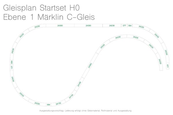 Konzeptbahn Anlagenbausatz H0: "Startset" | h0 start ebene1 1