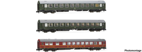 Arnold HN4422 3-tlg. Set Reisezugwagen Typ B DR