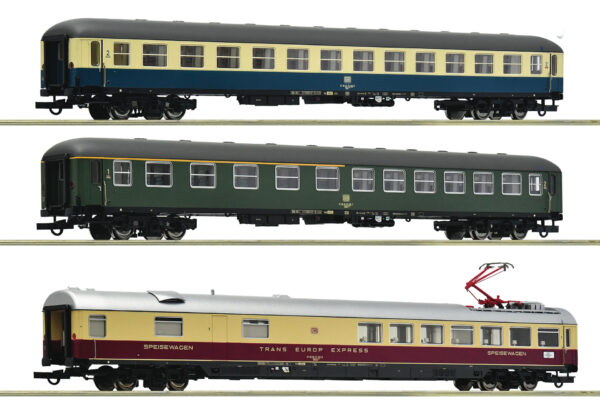 Roco 6200052 <br>3-tlg. Set 2: D 377 „Hispania-Express“, DB | Roco 6200052