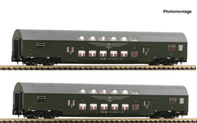 Fleischmann 6260042 2-tlg. Set 2: Doppelstockwagen, DR