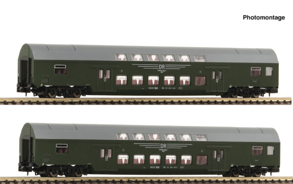 Fleischmann 6260042 2-tlg. Set 2: Doppelstockwagen, DR