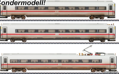 Märklin 43729 3-tlg. Set Ergänzungswagen ICE 4 DB AG, Verschmutzt, LED