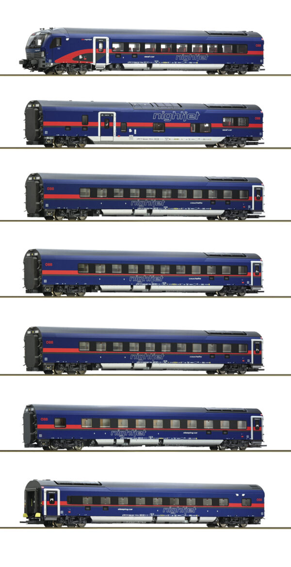 Roco 5510004 7-tlg. Set: Nightjet, ÖBB DCC