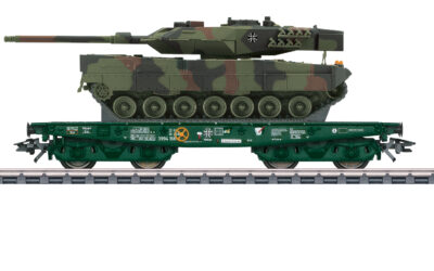 Märklin 48870 Schwerlast-Flachwagen Rlmmps beladen mit Kampfpanzer Leopard 2A6