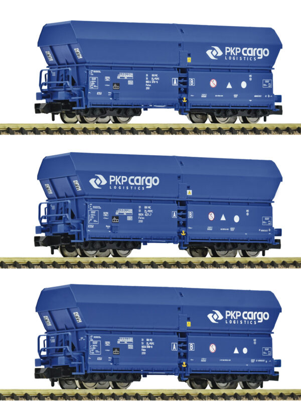 Fleischmann 6660086 <br>3-tlg. Set: Selbstentladewagen, PKP Cargo