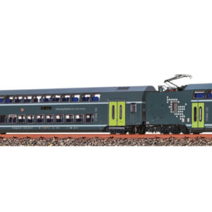 Brawa 44580 <br>3-tlg. Set Doppelstock-Triebzug NAH.Sh Kiel Hbf DB DC analog