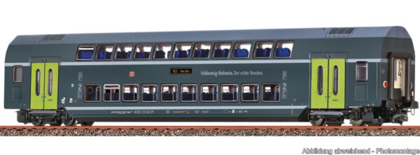 Brawa 44583 <br>Doppelstock-Mittelwagen NAH.SH 2. Kl. Kiel Hbf DB DCC Digital