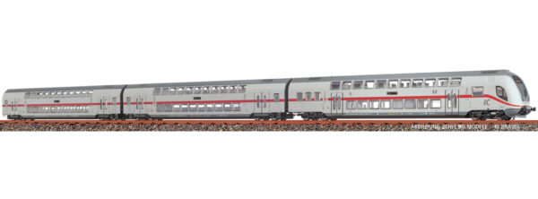 Brawa 64523 <br>Doppelstockwagen-Set 3-tlg. Twindexx DB AG