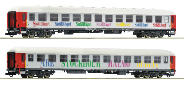 Roco 6200099 <br>2-tlg. Set: Reisezugwagen, Snälltåget