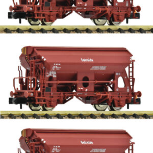 Fleischmann 6660071 <br>3-tlg. Set: Schwenkdachwagen, DR