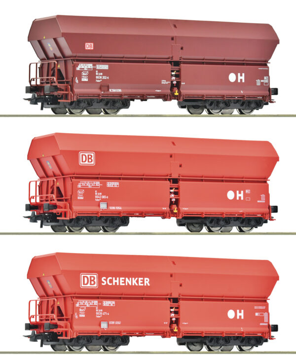 Roco 6600135 <br>3-tlg. Set: Selbstentladewagen, DB AG