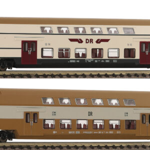 Fleischmann 6260074 <br>2er Set Doppelstockwagen, DR