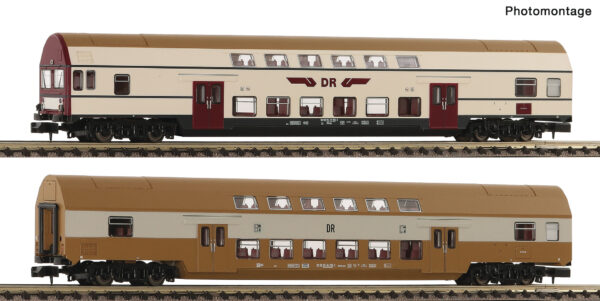 Fleischmann 6260074 <br>2er Set Doppelstockwagen, DR