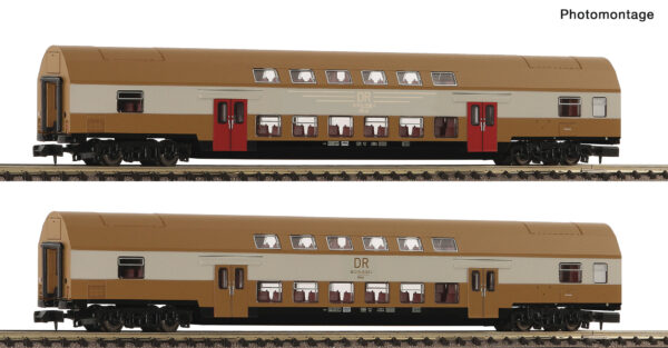 Fleischmann 6260075 <br>2er Set 2: Doppelstockwagen, DR