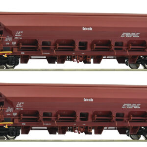 Roco 6600125 <br>2-tlg. Set: Schwenkdachwagen, DR