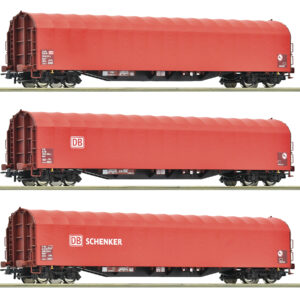 Roco 6600156 <br>3-tlg. Set: Schiebeplanenwagen, DB AG