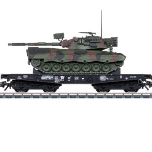 Märklin 48876 <br>Schwerlast-Flachwagen Rlmmps Leo 1A1